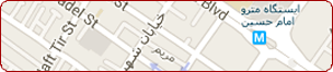 محل قرار گیری هتل پرسپولیس شیراز روی نقشه